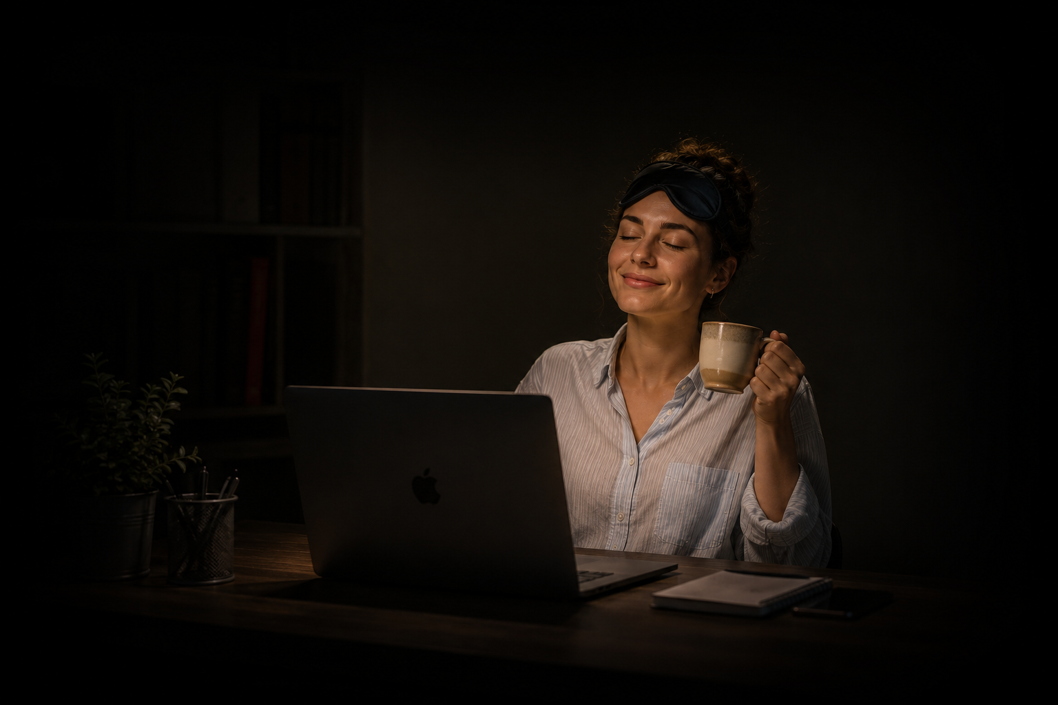 Entrepreneur serein utilisant ComptaPRO, logiciel de gestion et comptabilité français
