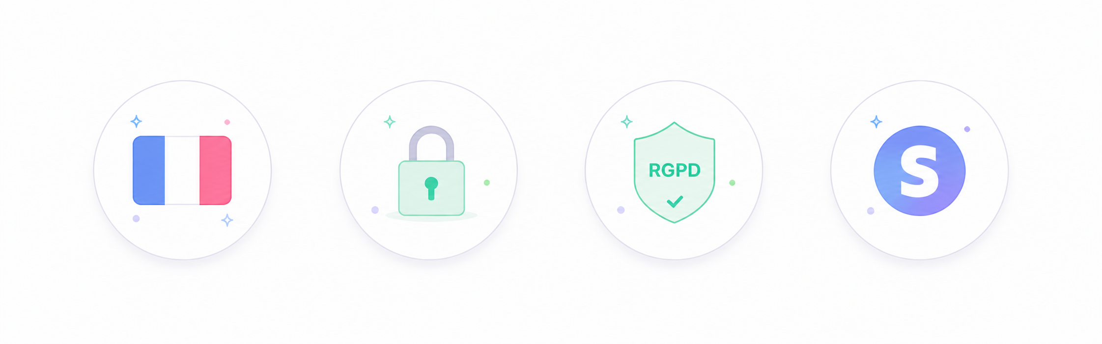 Édition française · Hébergement sécurisé · RGPD · Stripe